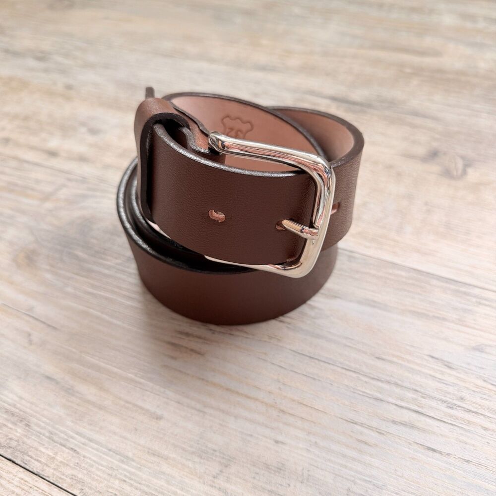 Jhonn Dave Anca De Potro Genuine Leather Belt Brown Size 32 Made in Mexico
